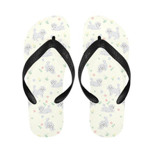 Load image into Gallery viewer, Playful Bichon Frise Love Unisex Slippers-8
