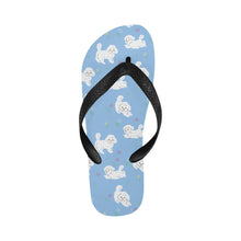 Load image into Gallery viewer, Playful Bichon Frise Love Unisex Slippers-LightSkyBlue-S-12