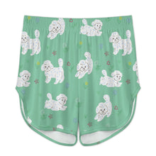 Load image into Gallery viewer, Playful Bichon Frise Women's Cami and Shorts Pajama Set-8