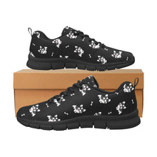 Load image into Gallery viewer, Playful Black and White Frenchie Delight Women's Breathable Sneakers-12