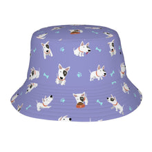 Load image into Gallery viewer, Playful Bull Terrier Adventures Bucket Hat-Hats &amp; Caps-Lavender Purple-One Size-41
