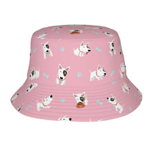Load image into Gallery viewer, Playful Bull Terrier Adventures Bucket Hat-Hats &amp; Caps-Light Pink-One Size-25