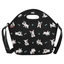 Load image into Gallery viewer, Playful Bull Terrier Adventures Neoprene Lunch Bag-12