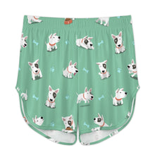 Load image into Gallery viewer, Playful Bull Terrier Adventures Women's Cami and Shorts Pajama Set-15