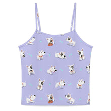 Load image into Gallery viewer, Playful Bull Terrier Adventures Women's Cami and Shorts Pajama Set-4