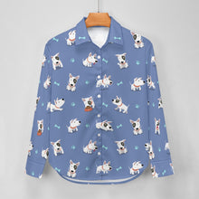 Load image into Gallery viewer, Playful Bull Terrier Adventures Women's Shirt-14