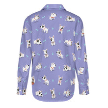 Load image into Gallery viewer, Playful Bull Terrier Adventures Women's Shirt-15