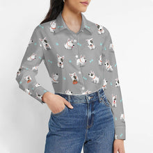 Load image into Gallery viewer, Playful Bull Terrier Adventures Women's Shirt-16