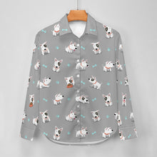 Load image into Gallery viewer, Playful Bull Terrier Adventures Women's Shirt-18