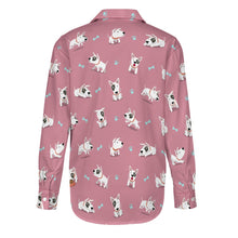 Load image into Gallery viewer, Playful Bull Terrier Adventures Women's Shirt-3