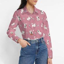 Load image into Gallery viewer, Playful Bull Terrier Adventures Women's Shirt-6