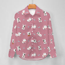 Load image into Gallery viewer, Playful Bull Terrier Adventures Women's Shirt-8