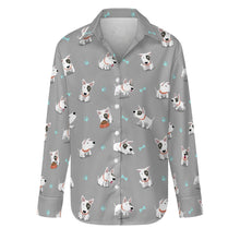 Load image into Gallery viewer, Playful Bull Terrier Adventures Women's Shirt-S-DarkGray1-13