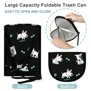 Playful Bull Terrier Love Multipurpose Car Storage Bag-Car Accessories-Bags, Bull Terrier, Car Accessories-ONE SIZE-Black-5