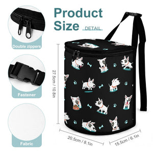 Playful Bull Terrier Love Multipurpose Car Storage Bag-Car Accessories-Bags, Bull Terrier, Car Accessories-ONE SIZE-Black-3