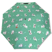 Load image into Gallery viewer, Playful Bull Terrier Love Umbrella-Accessories-Accessories,Bull Terrier,Dog Mom Gifts,Umbrella-3
