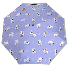 Load image into Gallery viewer, Playful Bull Terrier Love Umbrella-Accessories-Accessories,Bull Terrier,Dog Mom Gifts,Umbrella-4