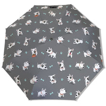 Load image into Gallery viewer, Playful Bull Terrier Love Umbrella-Accessories-Accessories,Bull Terrier,Dog Mom Gifts,Umbrella-5