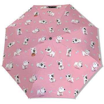 Playful Bull Terrier Love Umbrella 360x