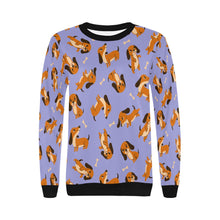 Load image into Gallery viewer, Playful Chocolate and Tan Dachshunds Sweatshirt for Women-31
