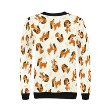 Load image into Gallery viewer, Playful Chocolate and Tan Dachshunds Sweatshirt for Women-3