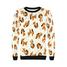 Load image into Gallery viewer, Playful Chocolate and Tan Dachshunds Sweatshirt for Women-4