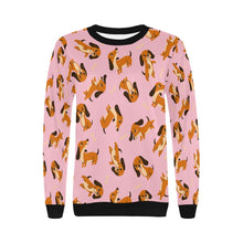 Load image into Gallery viewer, Playful Chocolate and Tan Dachshunds Sweatshirt for Women-7