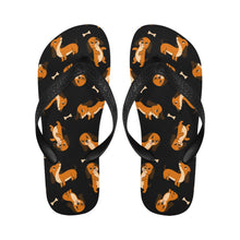 Load image into Gallery viewer, Playful Chocolate and Tan Dachshunds Unisex Slippers-Footwear-Accessories, Dachshund, Dog Mom Gifts, Slippers-9