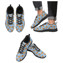 Load image into Gallery viewer, Playful Chocolate and Tan Dachshunds Women&#39;s Breathable Sneakers-Footwear-Dachshund,Dog Mom Gifts,Shoes-Sky Blue-US13-5