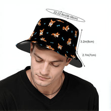 Load image into Gallery viewer, Playful Corgi Adventures and Treats Bucket Hat-Hats &amp; Caps-11