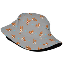 Load image into Gallery viewer, Playful Corgi Adventures and Treats Bucket Hat-Hats &amp; Caps-42
