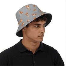 Load image into Gallery viewer, Playful Corgi Adventures and Treats Bucket Hat-Hats &amp; Caps-46