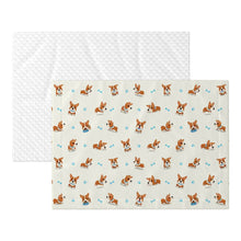 Load image into Gallery viewer, Playful Corgi Adventures &amp; Treats Blanket for Dog-Pet Furniture-Blankets,Corgi,Home Decor-3