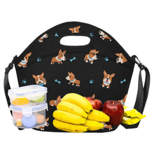 Load image into Gallery viewer, Playful Corgi Adventures &amp; Treats Neoprene Lunch Bag-13