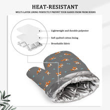 Load image into Gallery viewer, Playful Corgi Adventures &amp; Treats Oven Mitts and Pot Holder Set-Kitchen Decor-Accessories,Corgi,Dog Mom Gifts-11