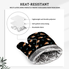 Load image into Gallery viewer, Playful Corgi Adventures &amp; Treats Oven Mitts and Pot Holder Set-Kitchen Decor-Accessories,Corgi,Dog Mom Gifts-12