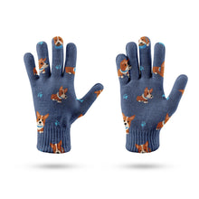 Load image into Gallery viewer, Playful Corgi Adventures &amp; Treats Touch Screen Gloves-Accessories-Accessories, Dog Dad Gifts, Dog Mom Gifts, Gloves-10