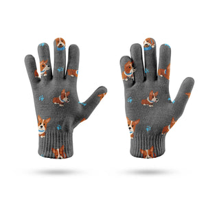 Playful Corgi Adventures & Treats Touch Screen Gloves-Accessories-Accessories, Dog Dad Gifts, Dog Mom Gifts, Gloves-11