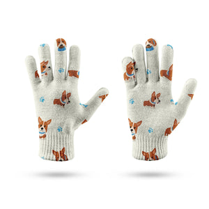 Playful Corgi Adventures & Treats Touch Screen Gloves-Accessories-Accessories, Dog Dad Gifts, Dog Mom Gifts, Gloves-13