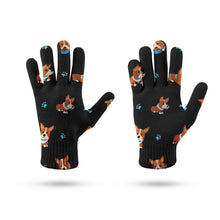 Load image into Gallery viewer, Playful Corgi Adventures &amp; Treats Touch Screen Gloves-Accessories-Accessories, Dog Dad Gifts, Dog Mom Gifts, Gloves-9