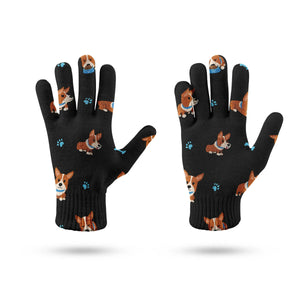 Playful Corgi Adventures & Treats Touch Screen Gloves-Accessories-Accessories, Dog Dad Gifts, Dog Mom Gifts, Gloves-9