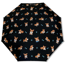 Load image into Gallery viewer, Playful Corgi Adventures &amp; Treats Umbrella-Accessories-Accessories,Corgi,Dog Mom Gifts,Umbrella-1