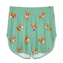 Load image into Gallery viewer, Playful Corgi Adventures &amp; Treats Women's Cami and Shorts Pajama Set-16