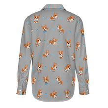 Load image into Gallery viewer, Playful Corgi Adventures &amp; Treats Women's Shirt-18