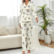 Load image into Gallery viewer, Playful Corgi Antics Pajamas Set for Women-3
