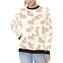 Load image into Gallery viewer, Playful Corgi Love Sweatshirt for Women-Ivory-XS-1