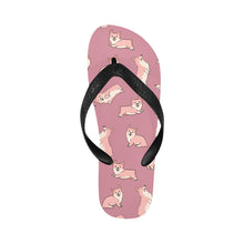 Load image into Gallery viewer, Playful Corgi Love Unisex Slippers-Footwear-Accessories, Corgi, Dog Mom Gifts, Slippers-17