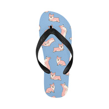 Load image into Gallery viewer, Playful Corgi Love Unisex Slippers-Footwear-Accessories, Corgi, Dog Mom Gifts, Slippers-19