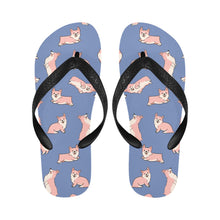Load image into Gallery viewer, Playful Corgi Love Unisex Slippers-Footwear-Accessories, Corgi, Dog Mom Gifts, Slippers-2