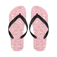 Load image into Gallery viewer, Playful Corgi Love Unisex Slippers-Footwear-Accessories, Corgi, Dog Mom Gifts, Slippers-4